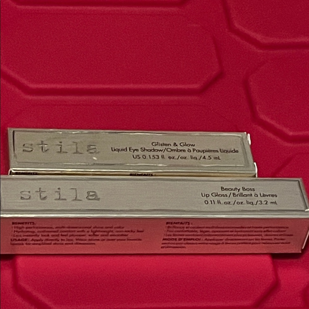 Stila Glisten & Glow Eye Shadow and Beauty Boss Lip Gloss Set